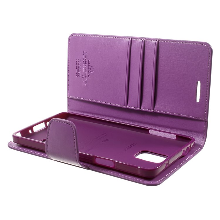 Mercury GOOSPERY Sonata Diary Leather Magnetic Case Stand for Samsung Galaxy Note 4 N910 - Purple-6