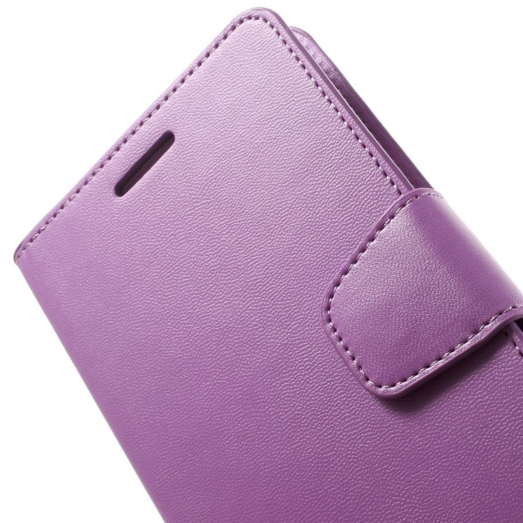 Mercury GOOSPERY Sonata Diary Leather Magnetic Case Stand for Samsung Galaxy Note 4 N910 - Purple-9