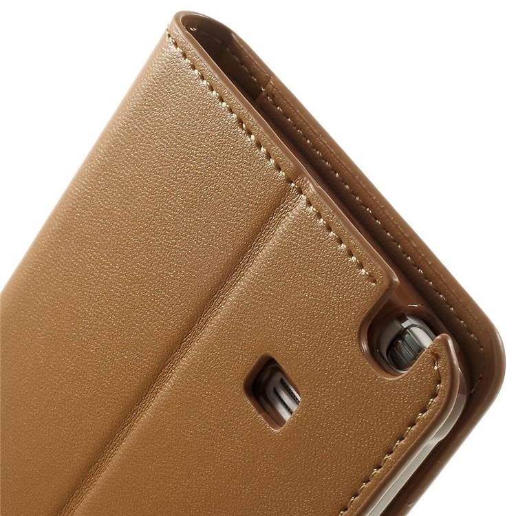 Mercury GOOSPERY Sonata Diary Leather Stand Case Accessory for Samsung Galaxy Note 4 N910 - Brown-10