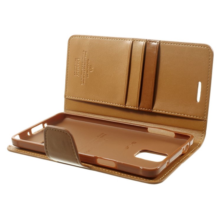 Mercury GOOSPERY Sonata Diary Leather Stand Case Accessory for Samsung Galaxy Note 4 N910 - Brown-6