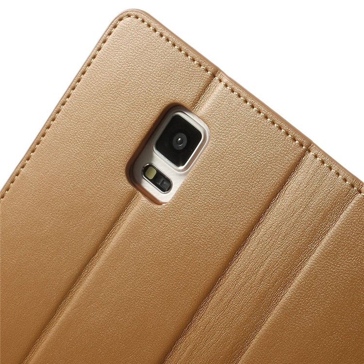 Mercury GOOSPERY Sonata Diary Leather Stand Case Accessory for Samsung Galaxy Note 4 N910 - Brown-8