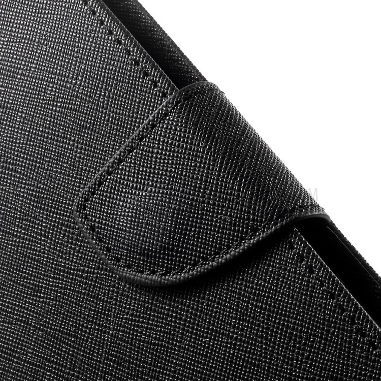 MERCURY Goospery Fancy Diary Wallet Leather Stand Case for Samsung Galaxy Note 4 N910 - Black-8