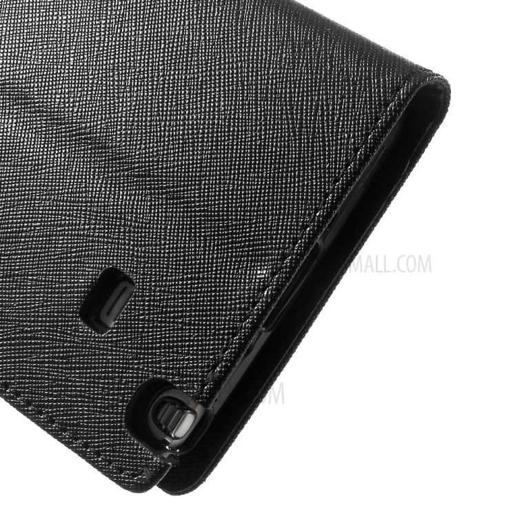 MERCURY Goospery Fancy Diary Wallet Leather Stand Case for Samsung Galaxy Note 4 N910 - Black-9