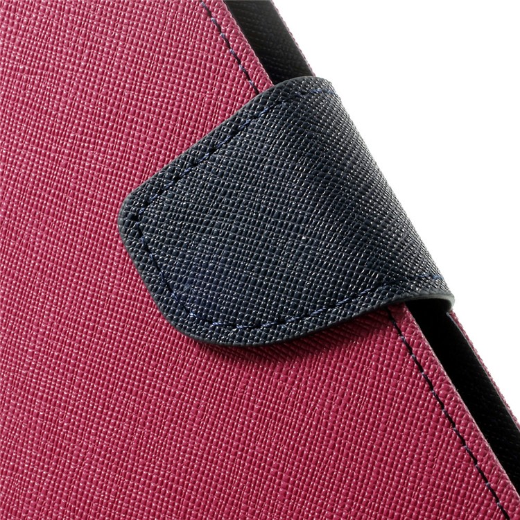 MERCURY Goospery Fancy Diary Leather Magnetic Cover w/ Stand for Samsung Galaxy Note 4 N910 - Rose-8