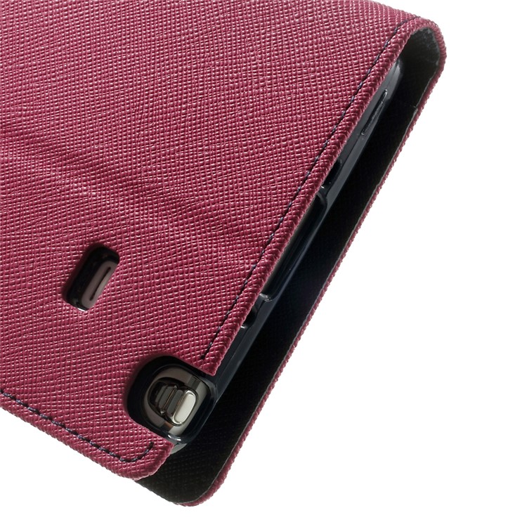 MERCURY Goospery Fancy Diary Leather Magnetic Cover w/ Stand for Samsung Galaxy Note 4 N910 - Rose-9