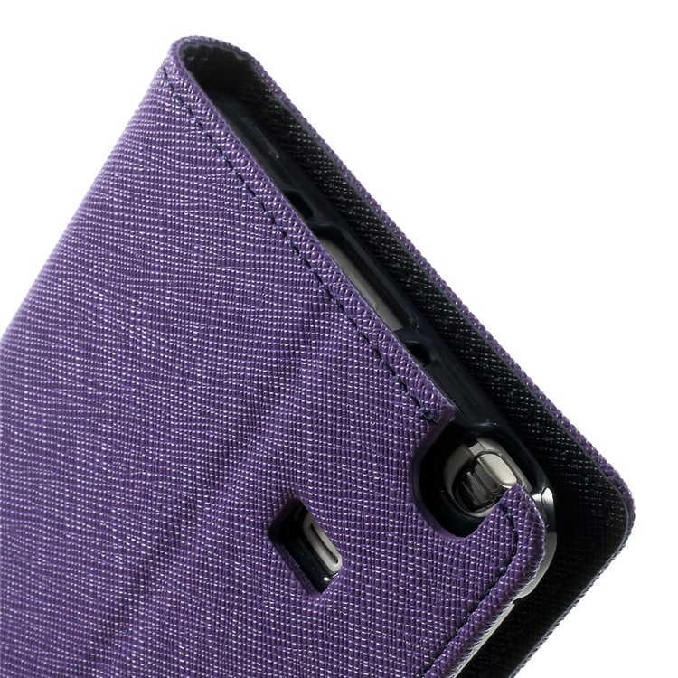 MERCURY Goospery Fancy Diary PU Leather Stand Case for Samsung Galaxy Note 4 N910 - Purple-9