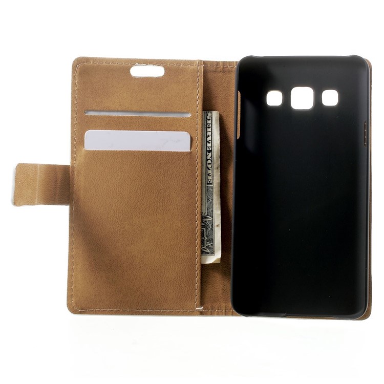 Colorized Hearts Leather Magnetic Cover w/ Stand for Samsung Galaxy A3 SM-A300F-5
