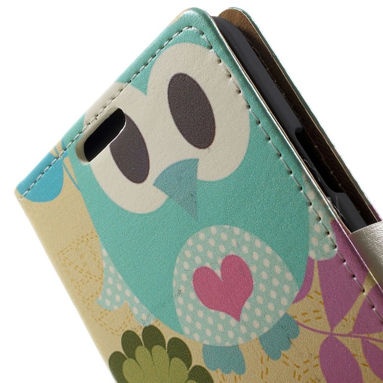 Lovely Owls & Flowers Magnetic Leather Stand Cover for Samsung Galaxy A3 SM-A300F-8