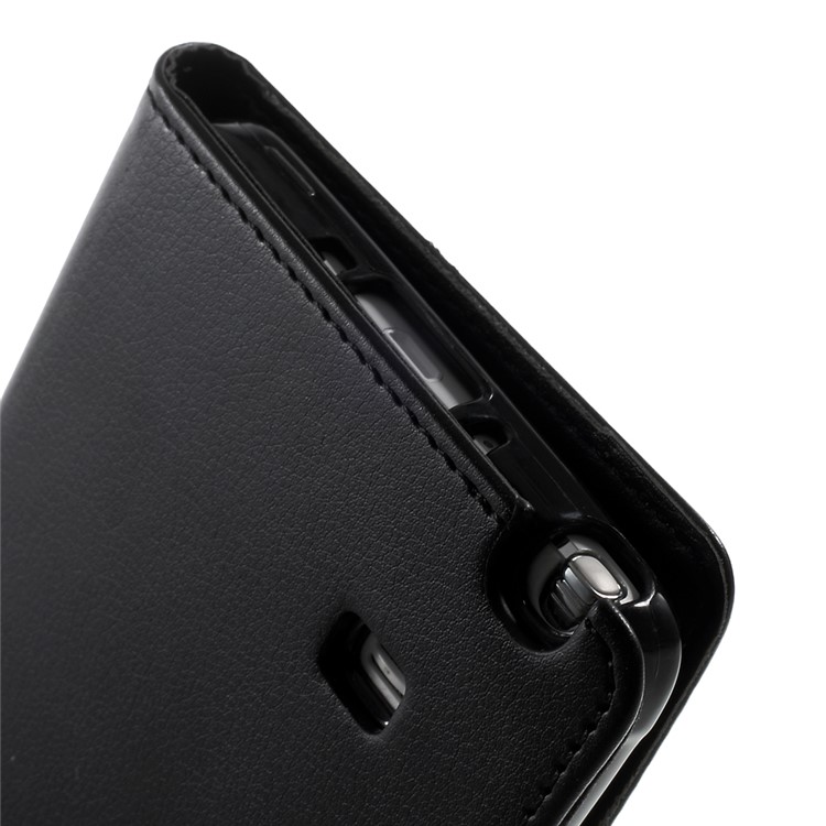 Mercury GOOSPERY Rich Diary Wallet Leather Case for Samsung Galaxy Note 4 N910 - Black-9