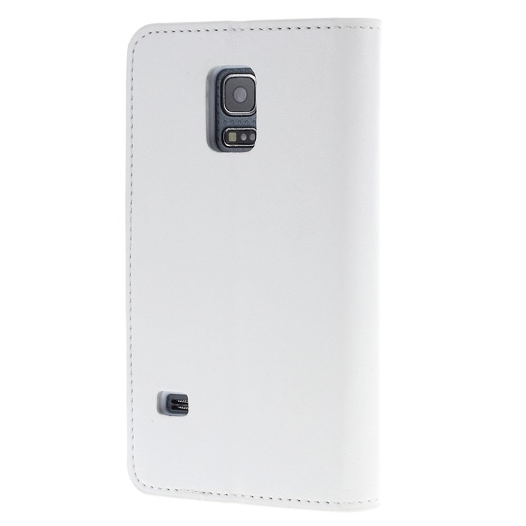 Mercury GOOSPERY Sonata Diary Wallet Leather Stand Cover for Samsung Galaxy S5 mini G800 - White-2