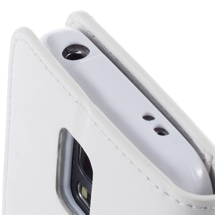 Mercury GOOSPERY Sonata Diary Wallet Leather Stand Cover for Samsung Galaxy S5 mini G800 - White-7