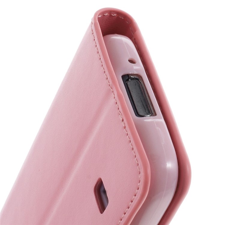 Mercury GOOSPERY Sonata Diary Magnetic Leather Stand Cover for Samsung Galaxy S5 mini G800 - Pink-7
