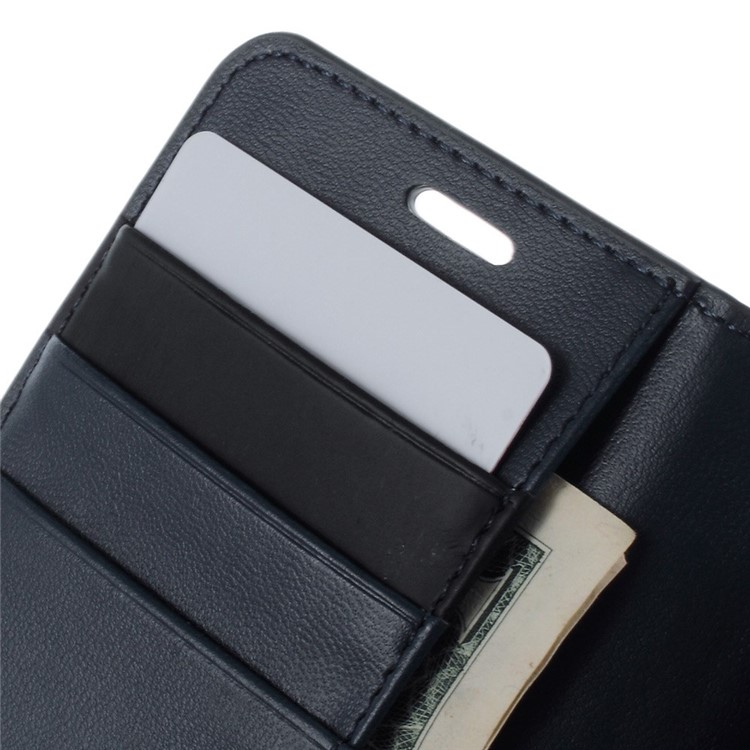 Mercury GOOSPERY Sonata Diary PU Leather Stand Cover for Samsung Galaxy S5 mini G800 - Dark Blue-6