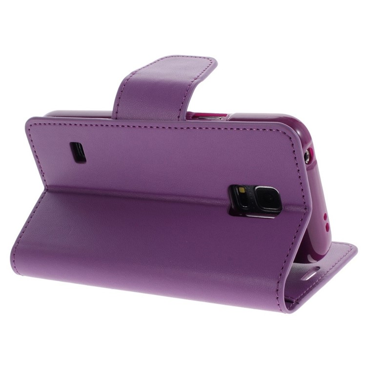 Mercury GOOSPERY Sonata Diary Leather Stand Case Accessory for Samsung Galaxy S5 mini G800 - Purple-4