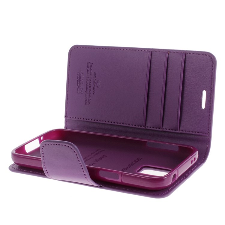 Mercury GOOSPERY Sonata Diary Leather Stand Case Accessory for Samsung Galaxy S5 mini G800 - Purple-5