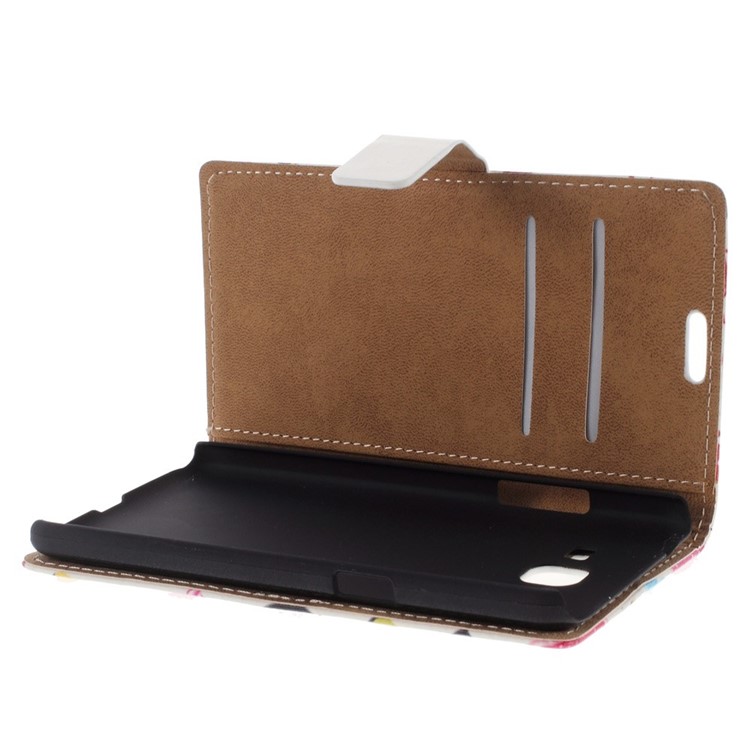 For Samsung Galaxy Grand Prime SM-G530H Folio Stand Leather Wallet Case - LOVE Cartoon Hearts-5
