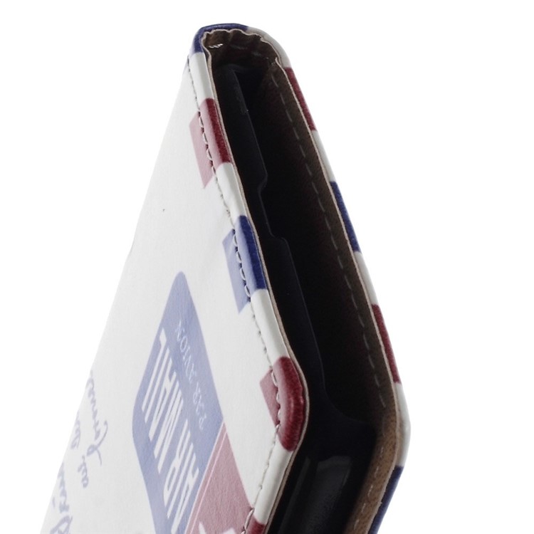 For Samsung Galaxy Grand Prime SM-G530H Folio Stand Leather Wallet Shell - Air Mail Pattern-7