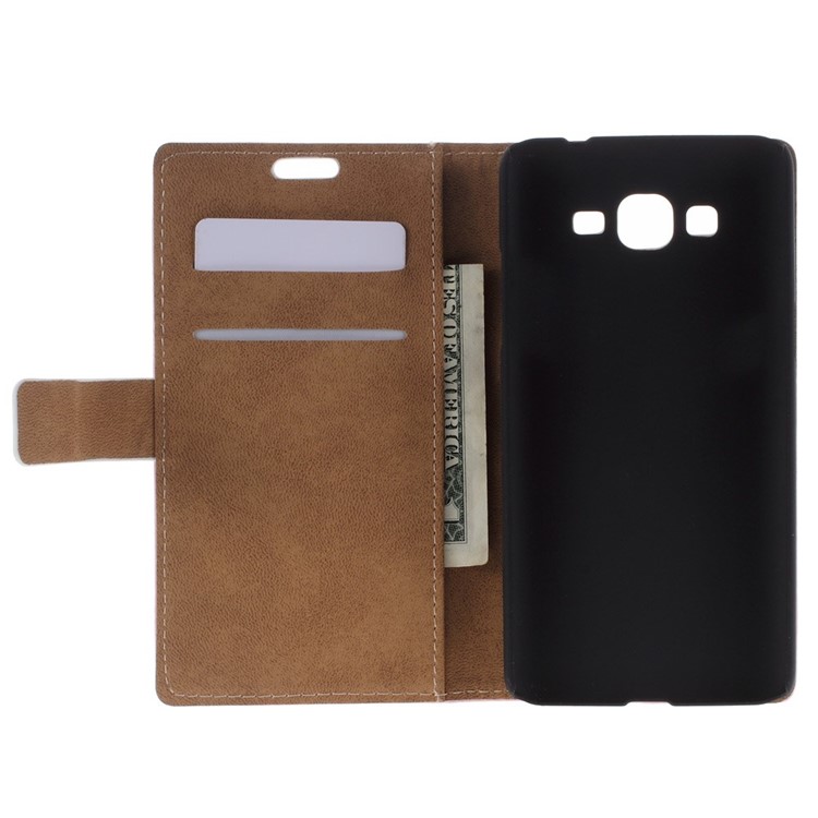 Magnetic Leather Wallet Cover Stand for Samsung Galaxy Grand Prime SM-G530H - LOVE Owl Couple-4