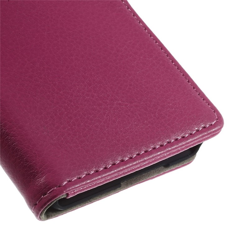 Litchi Skin Magnetic Leather Stand Case for Samsung Galaxy A5 SM-A500F - Rose-8