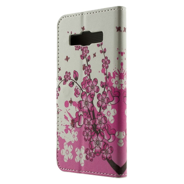 Plum Blossom Stand Leather Magnetic Case for Samsung Galaxy A3 SM-A300F-2