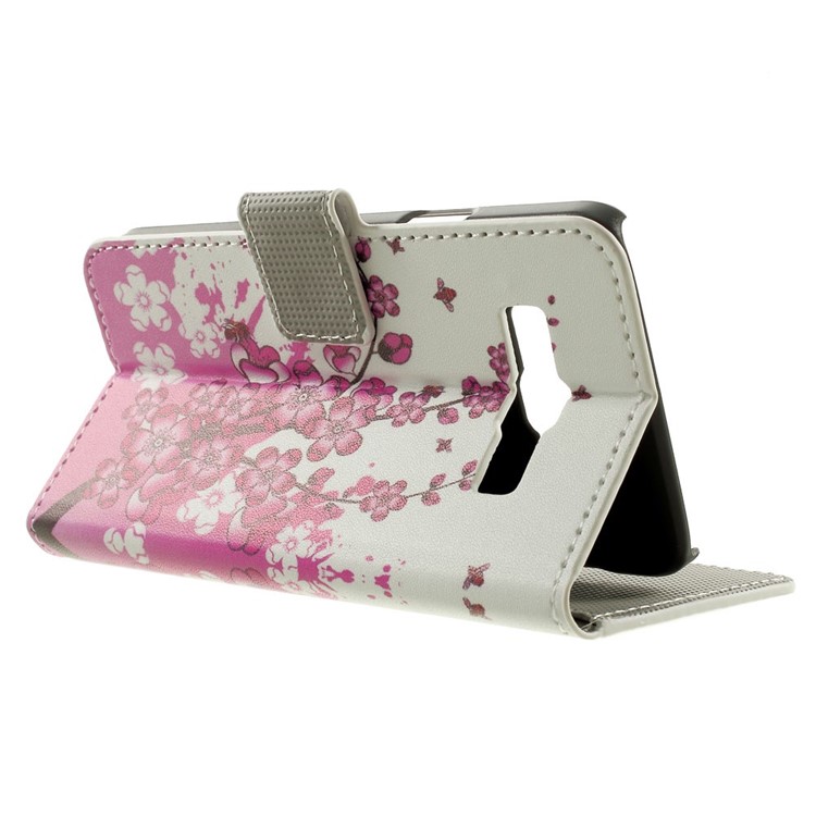 Plum Blossom Stand Leather Magnetic Case for Samsung Galaxy A3 SM-A300F-3