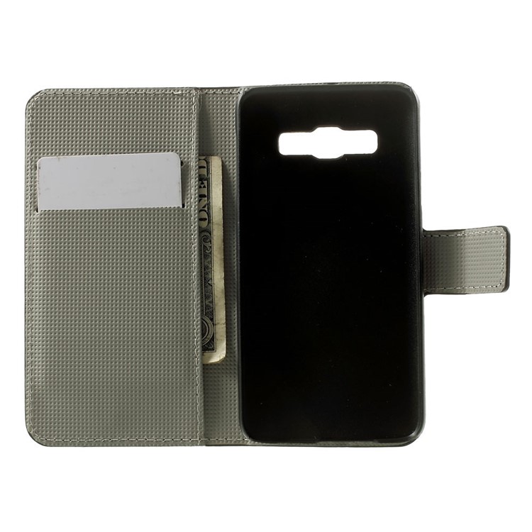 Plum Blossom Stand Leather Magnetic Case for Samsung Galaxy A3 SM-A300F-4