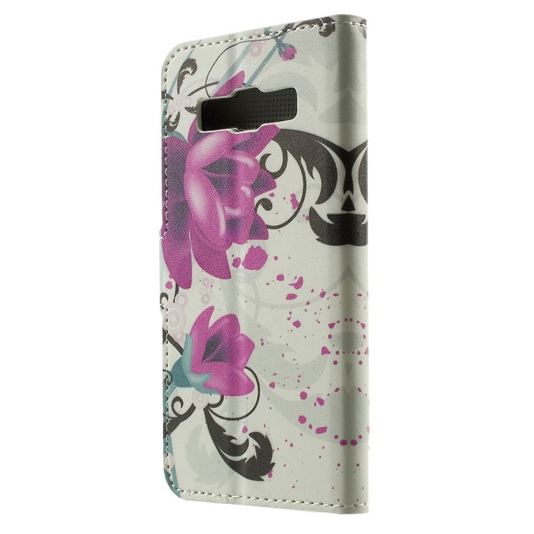 Elegant Lotus Wallet Leather Stand Case Cover for Samsung Galaxy A3 SM-A300F-2