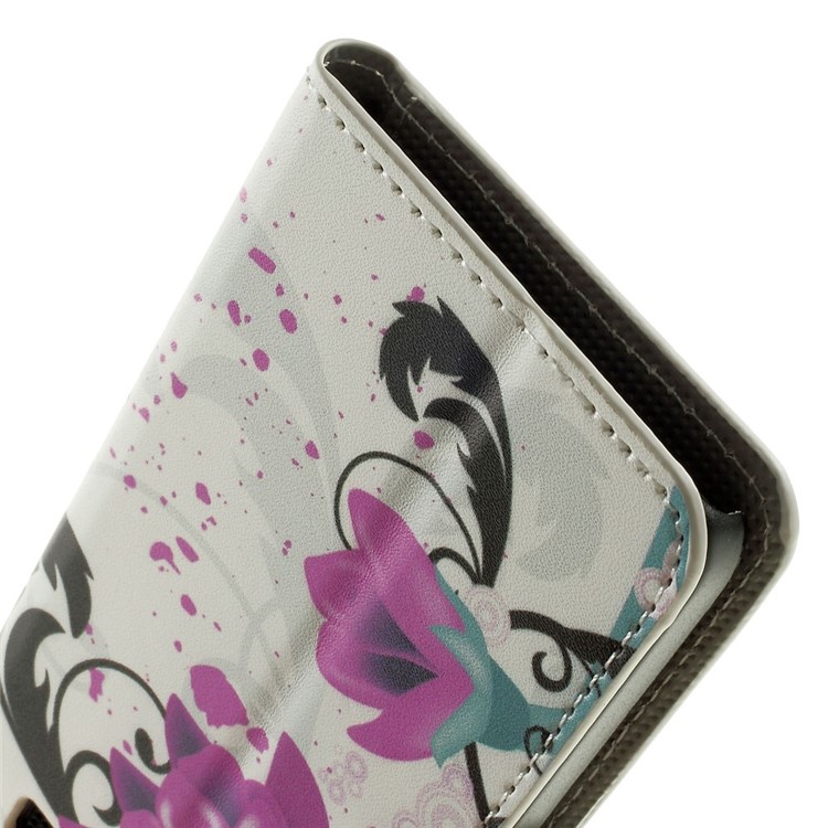 Elegant Lotus Wallet Leather Stand Case Cover for Samsung Galaxy A3 SM-A300F-8