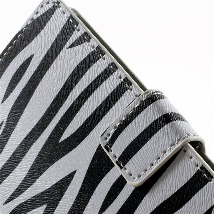 Zebra Stripes Flip Leather Wallet Stand Case for Samsung Galaxy A5 SM-A500F-7