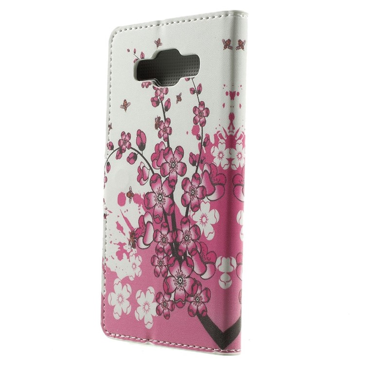 Plum Blossom Flip Leather Wallet Stand Case for Samsung Galaxy A5 SM-A500F-2