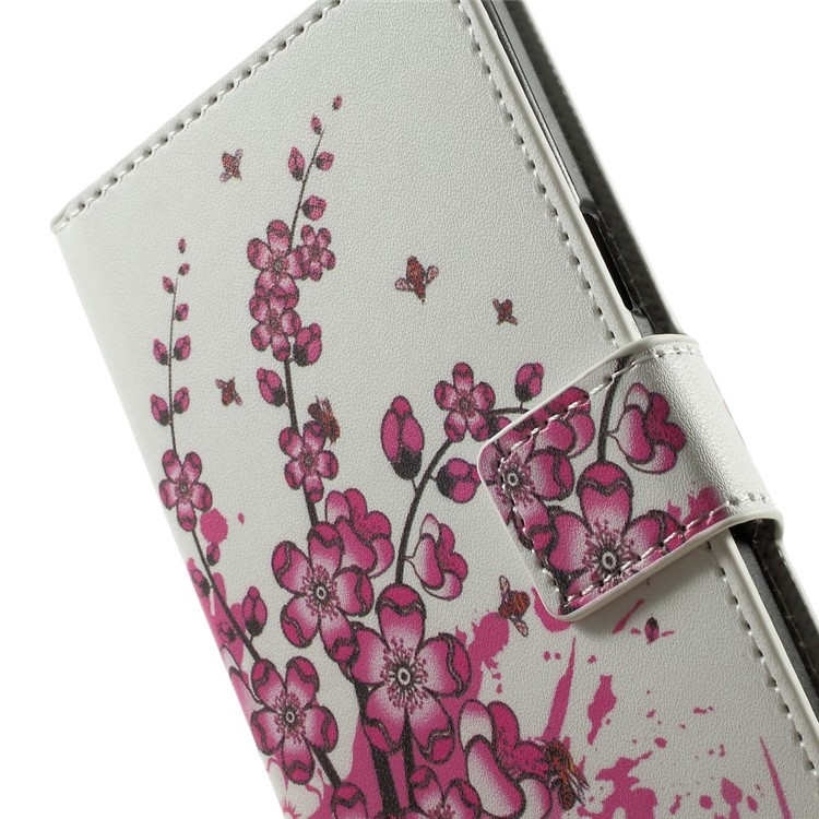Plum Blossom Flip Leather Wallet Stand Case for Samsung Galaxy A5 SM-A500F-7