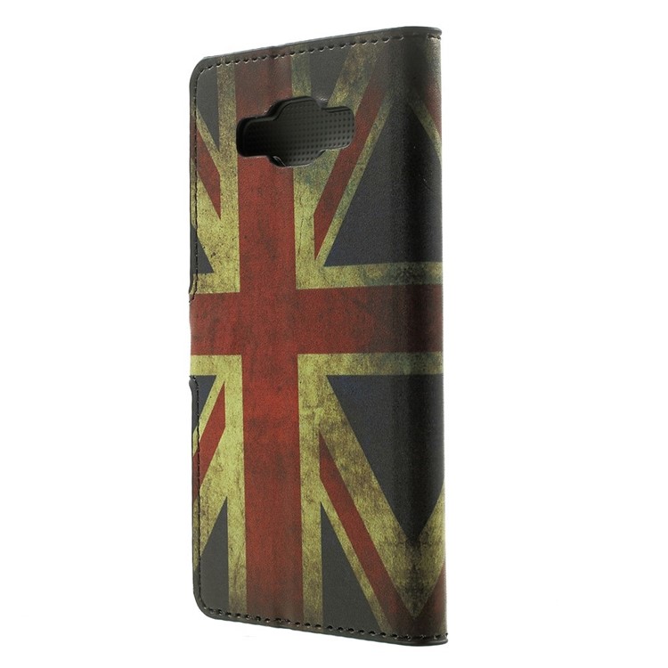 Vintage Union Jack Flag Leather Wallet Stand Cover for Samsung Galaxy A5 SM-A500F-2