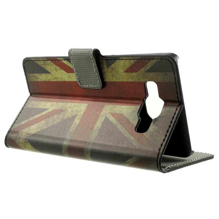 Vintage Union Jack Flag Leather Wallet Stand Cover for Samsung Galaxy A5 SM-A500F-3