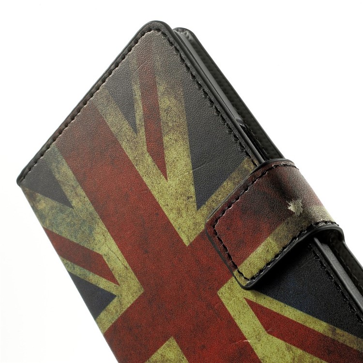 Vintage Union Jack Flag Leather Wallet Stand Cover for Samsung Galaxy A5 SM-A500F-7