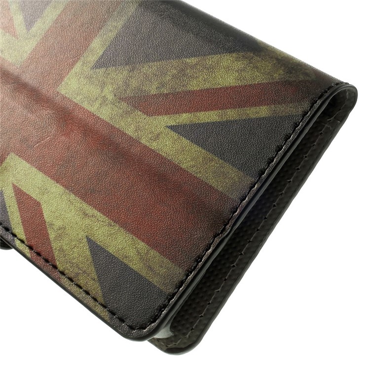 Vintage Union Jack Flag Leather Wallet Stand Cover for Samsung Galaxy A5 SM-A500F-8