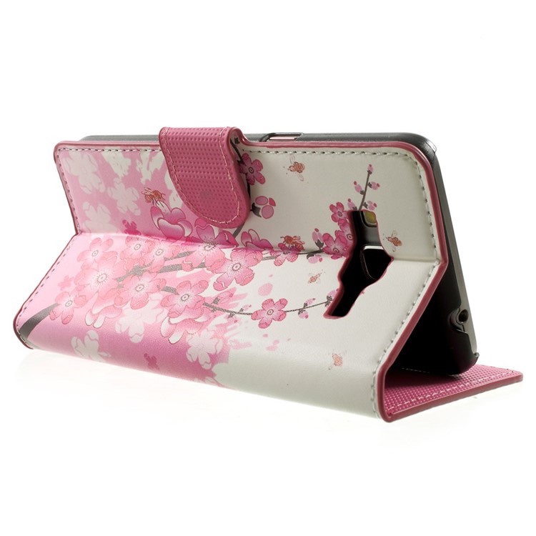 Plum Blossom Wallet Leather Case for Samsung Grand Prime SM-530H w/ Stand-4