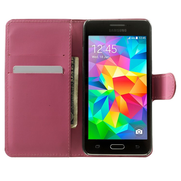 Plum Blossom Wallet Leather Case for Samsung Grand Prime SM-530H w/ Stand-5