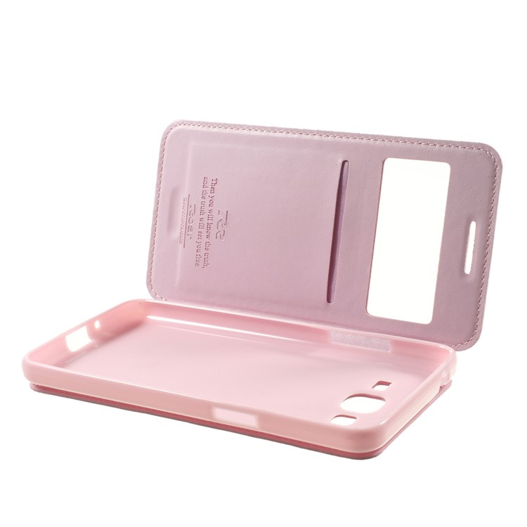 ROAR KOREA Noble View Window for Samsung Galaxy Grand Prime SM-G530H Stand Leather Case - Pink-5
