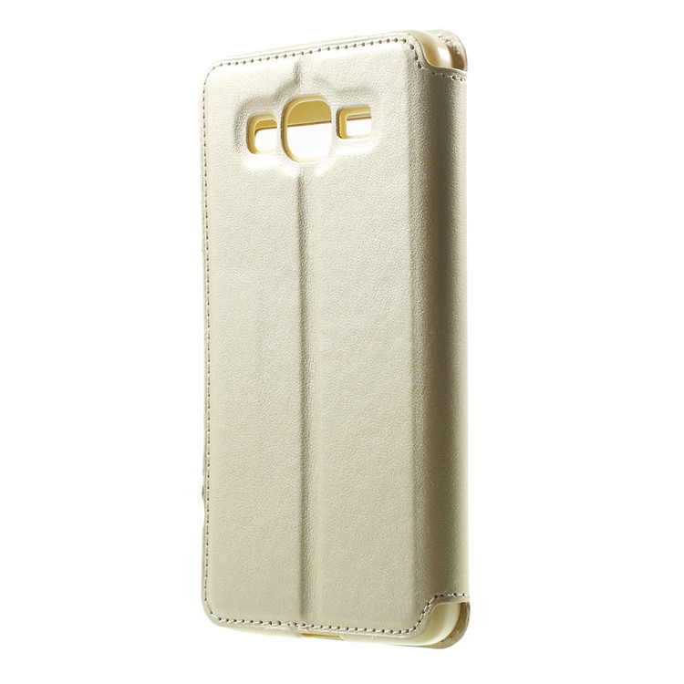 ROAR KOREA Noble View Window for Samsung Galaxy Grand Prime SM-G530H Leather Stand Case Cover - Champagne-2