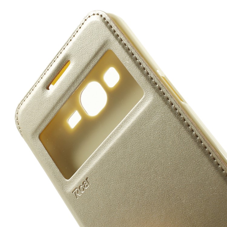 ROAR KOREA Noble View Window for Samsung Galaxy Grand Prime SM-G530H Leather Stand Case Cover - Champagne-7