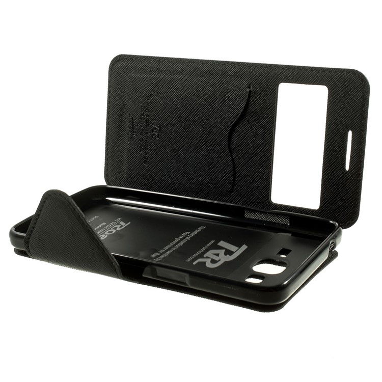 ROAR KOREA Diary View Window for Samsung Galaxy Grand Prime SM-G530H Magnetic Leather Stand Case - Black-10