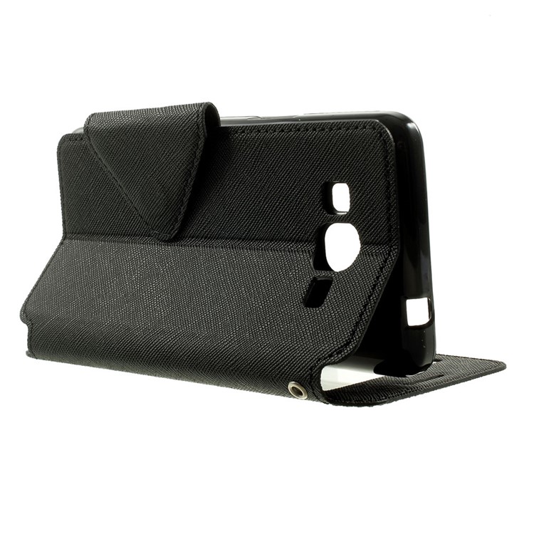 ROAR KOREA Diary View Window for Samsung Galaxy Grand Prime SM-G530H Magnetic Leather Stand Case - Black-3