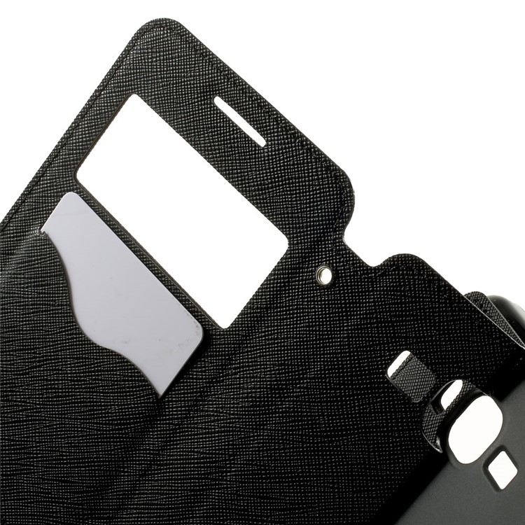ROAR KOREA Diary View Window for Samsung Galaxy Grand Prime SM-G530H Magnetic Leather Stand Case - Black-5
