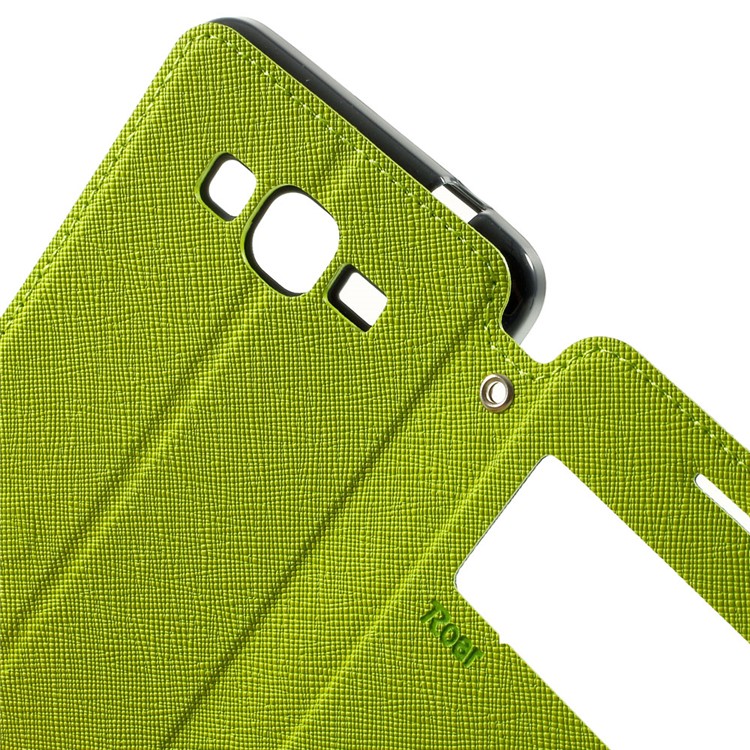 ROAR KOREA Diary View Window for Samsung Galaxy Grand Prime SM-G530H Leather Case Accessory - Green-5
