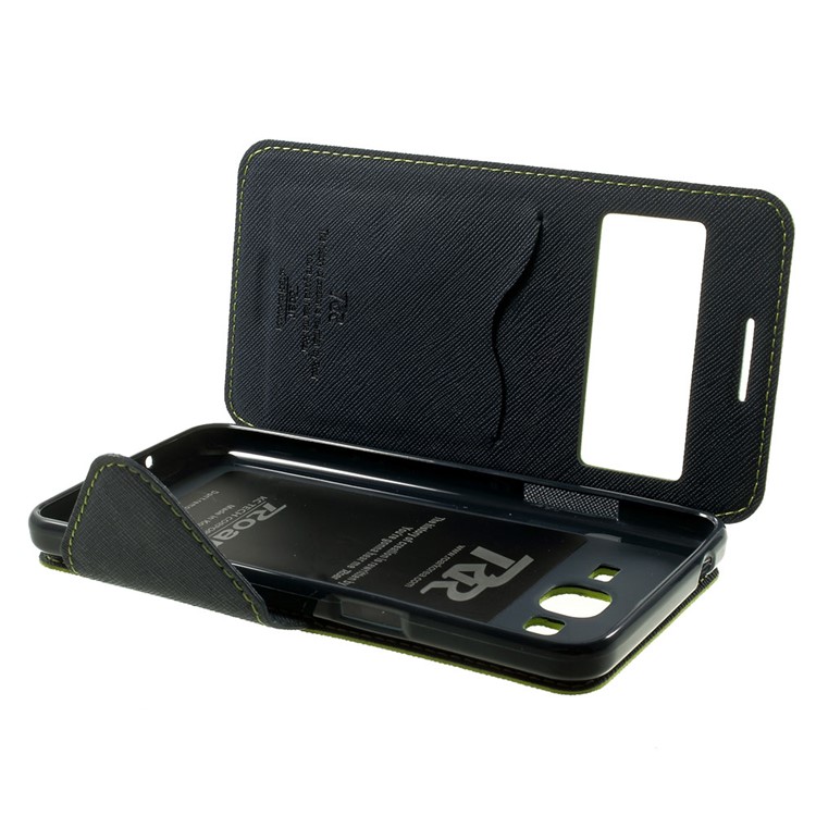 ROAR KOREA Diary View Window for Samsung Galaxy Grand Prime SM-G530H Leather Case Accessory - Green-8