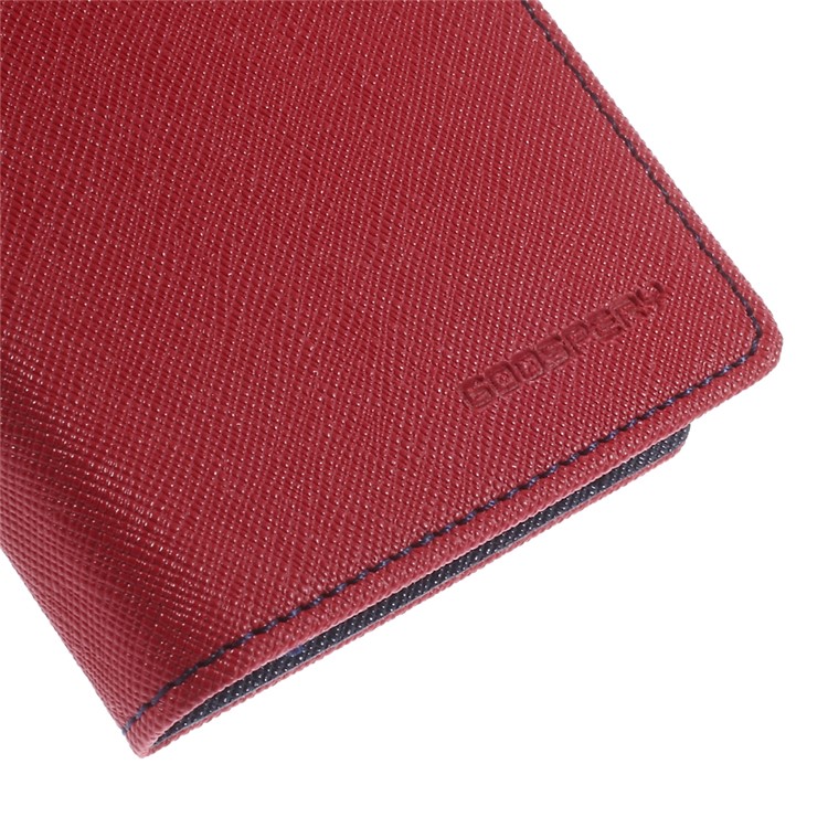 MERCURY Goospery Fancy Diary for Samsung Galaxy Grand Prime SM-G530H PU Leather Stand Case - Red-8