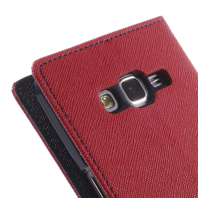 MERCURY Goospery Fancy Diary for Samsung Galaxy Grand Prime SM-G530H PU Leather Stand Case - Red-9