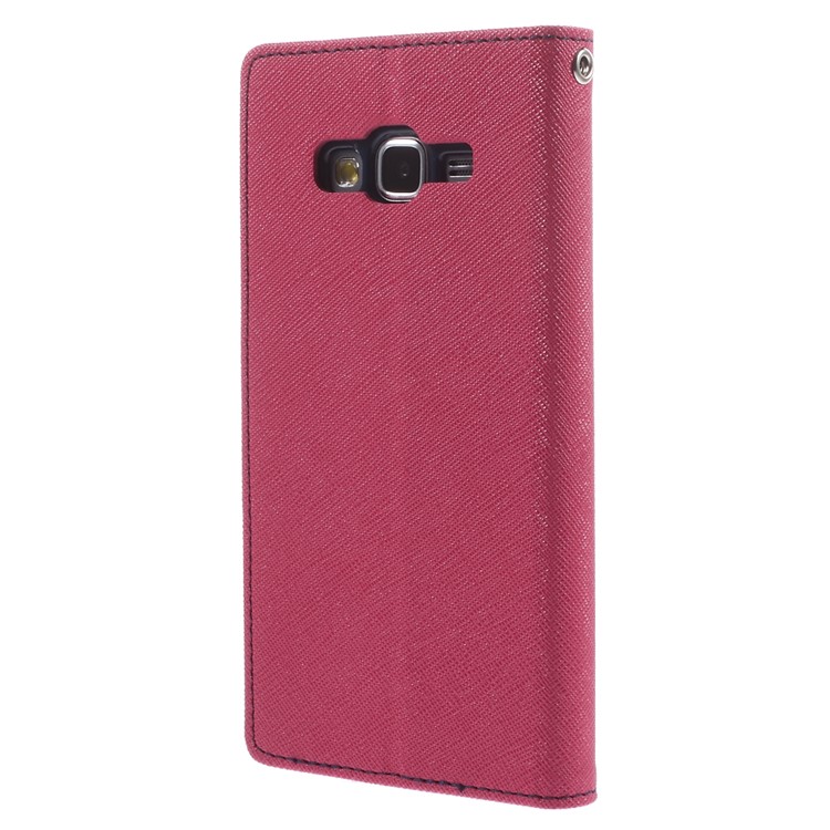 MERCURY Goospery Fancy Diary for Samsung Galaxy Grand Prime SM-G530H PU Leather Stand Cover - Rose-2