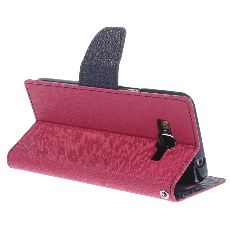MERCURY Goospery Fancy Diary for Samsung Galaxy Grand Prime SM-G530H PU Leather Stand Cover - Rose-5