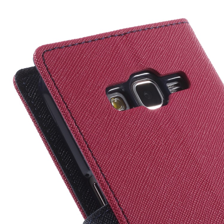 MERCURY Goospery Fancy Diary for Samsung Galaxy Grand Prime SM-G530H PU Leather Stand Cover - Rose-9